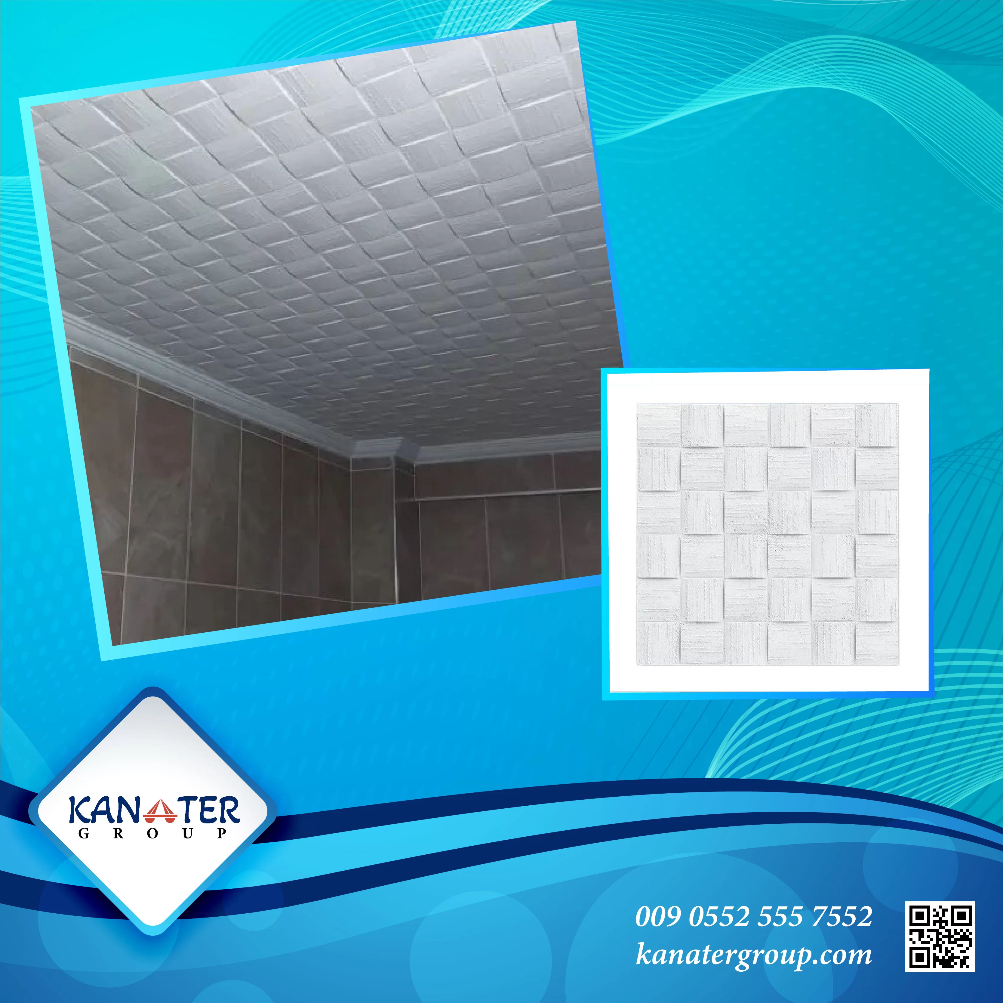 Turkish Decorative Polystyrene Styrofoam Ceiling Tiles | KANATER group®