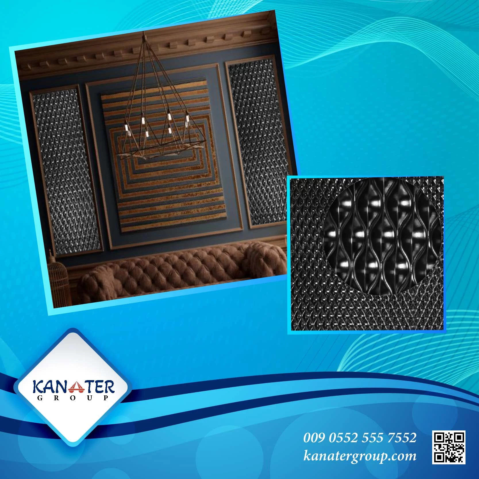 Import decorative PVC panel 3D Sheet for Walls & Ceilings from Türkiye | KANATER group®