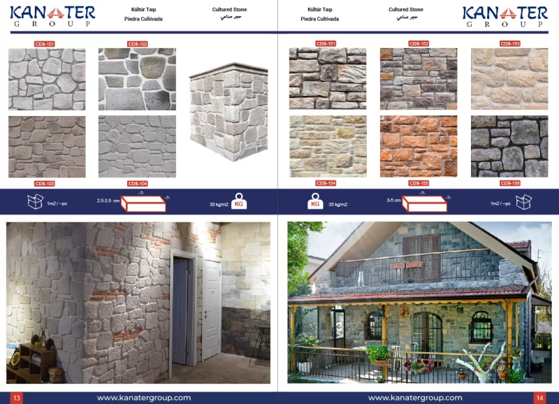 Turkish artificial culture stone and brick - stone veneer | KANATER group®