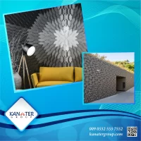 Decorative 3D PVC Plastic Wall Panels Tiles made in Turkey | KANATER group® 