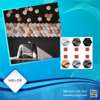 Decorative 3D PVC Plastic Wall Panels Tiles made in Turkey | KANATER group® 