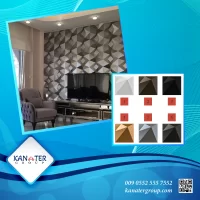 Decorative 3D PVC Plastic Wall Panels Tiles made in Turkey | KANATER group® 