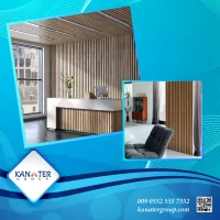 Acoustic Wood Slat Panels for Interior Decoration of Walls & Ceilings