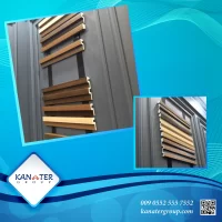 Decorative PVC polymer wall wood panels - faux wood paneling